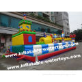 Children Playground 0.55mm Pvc Tarpaulin Inflatable Fun City Giant Inflatable Amusement Park